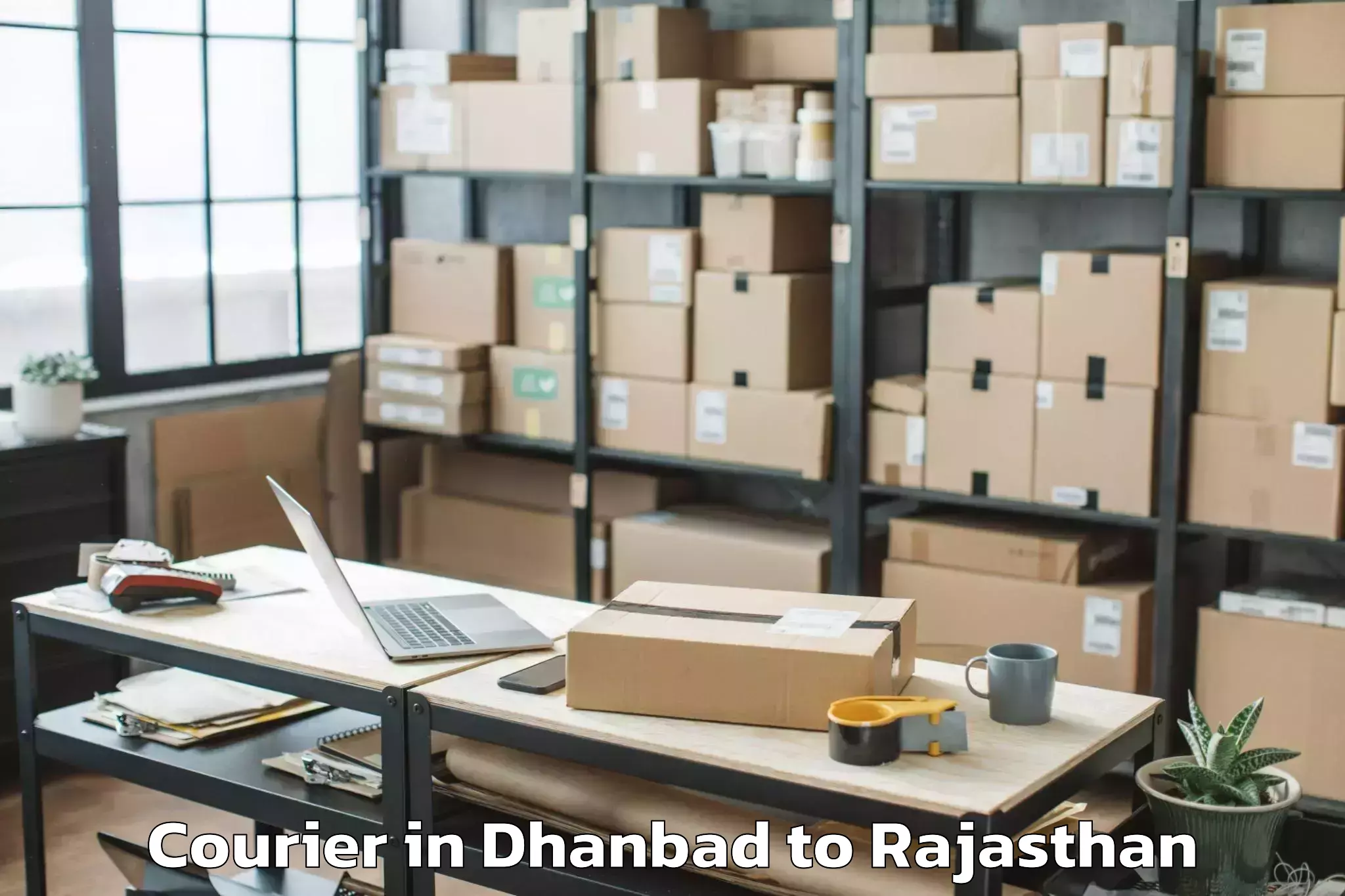 Easy Dhanbad to Maharaja Surajmal Brij Univers Courier Booking